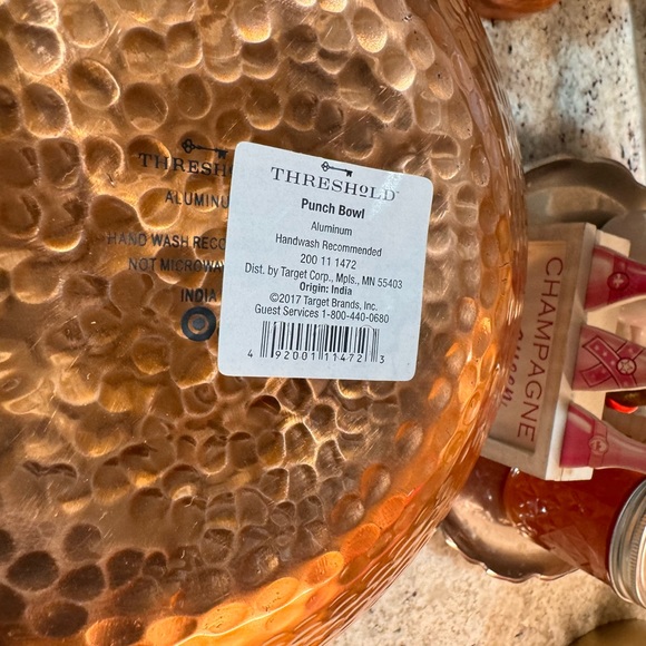 Threshold Copper Aluminum Serving Bowl/Punch - Picture 6 of 8